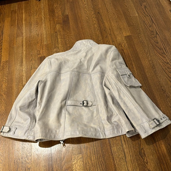 NWT Free People We The Free Skyline Leather Jacket Jack Rabbit - Picture 11 of 11